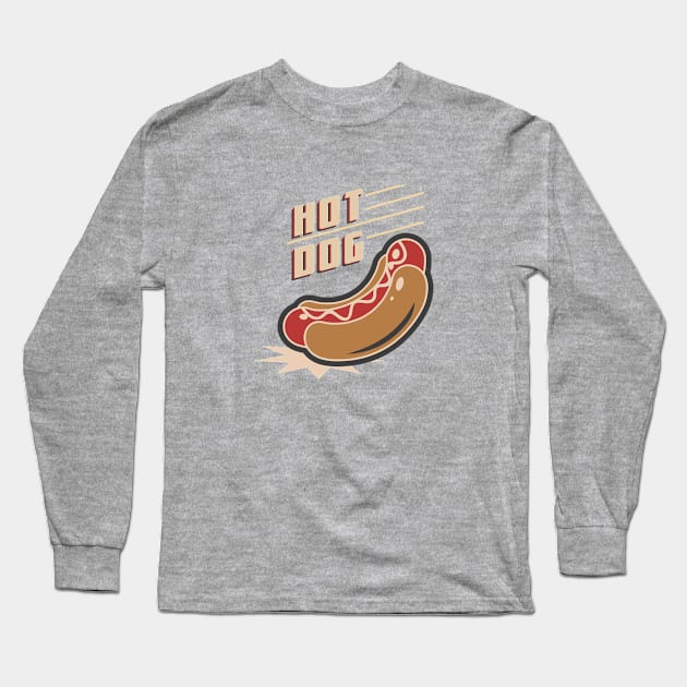 hot dog Long Sleeve T-Shirt by GS